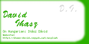 david ihasz business card